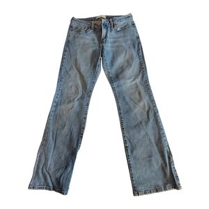 Levis 545 Low Boot Cut Light Wash Vintage Denim Blue Jeans Size 6 Medium